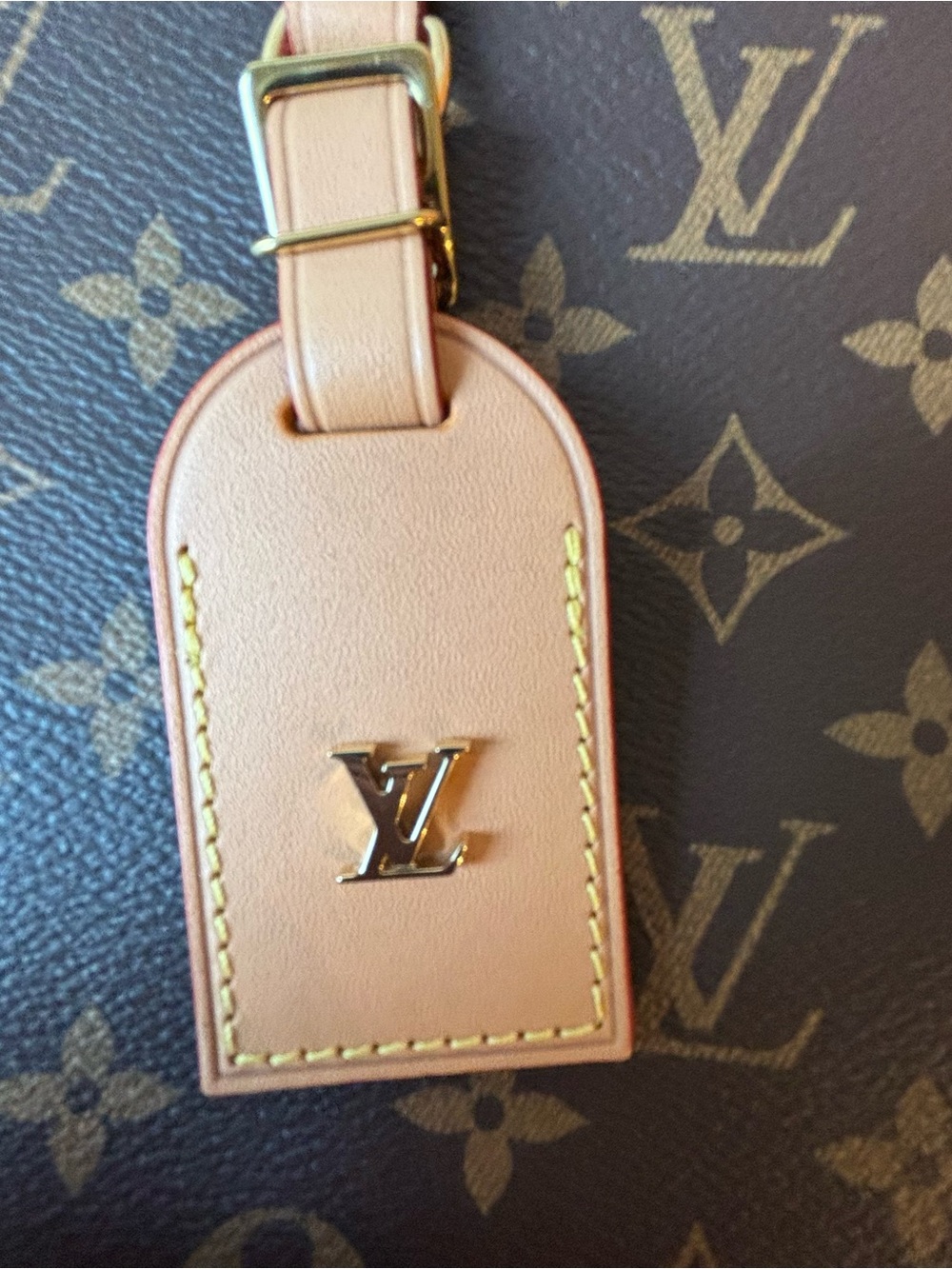 Louis Vuitton Odeon Brown Monogram Canvas Shoulder Bag with Natural Trim - Picture 6 of 16